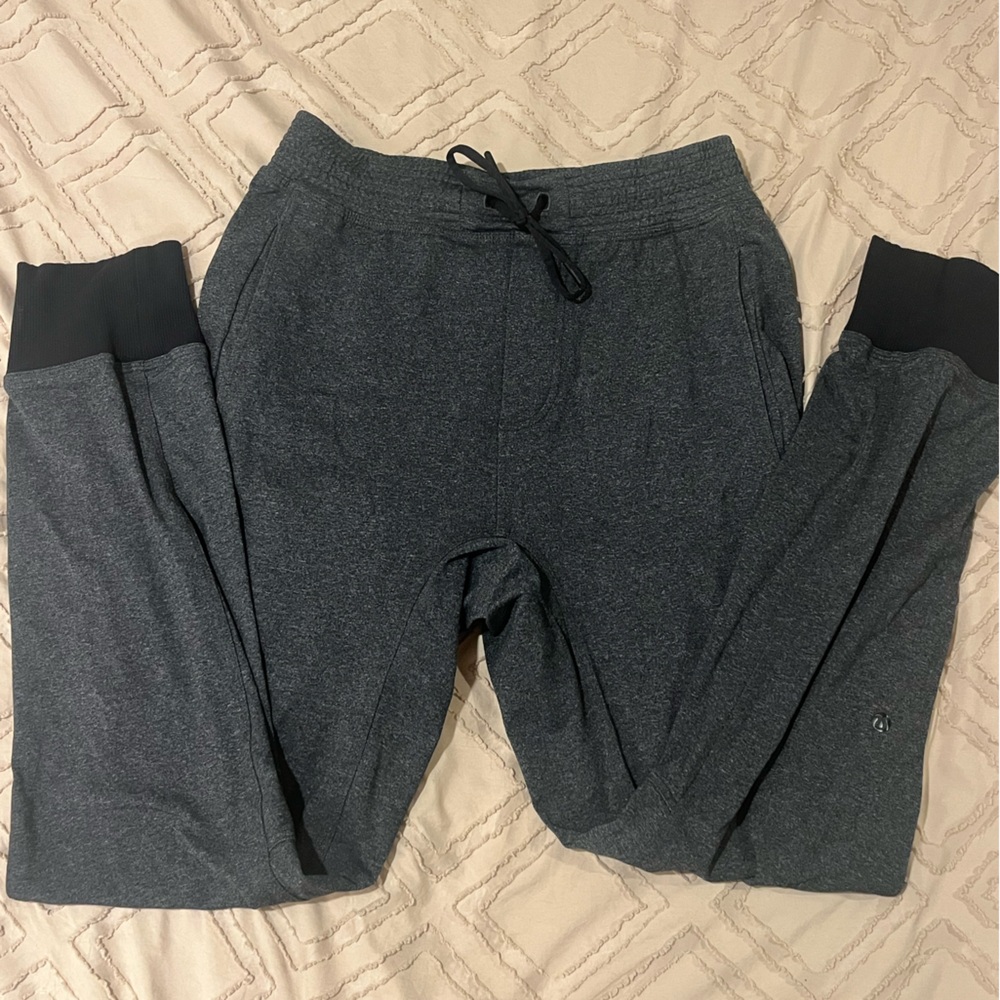 lululemon athletica Gray Sweatpants with Black Cuffs